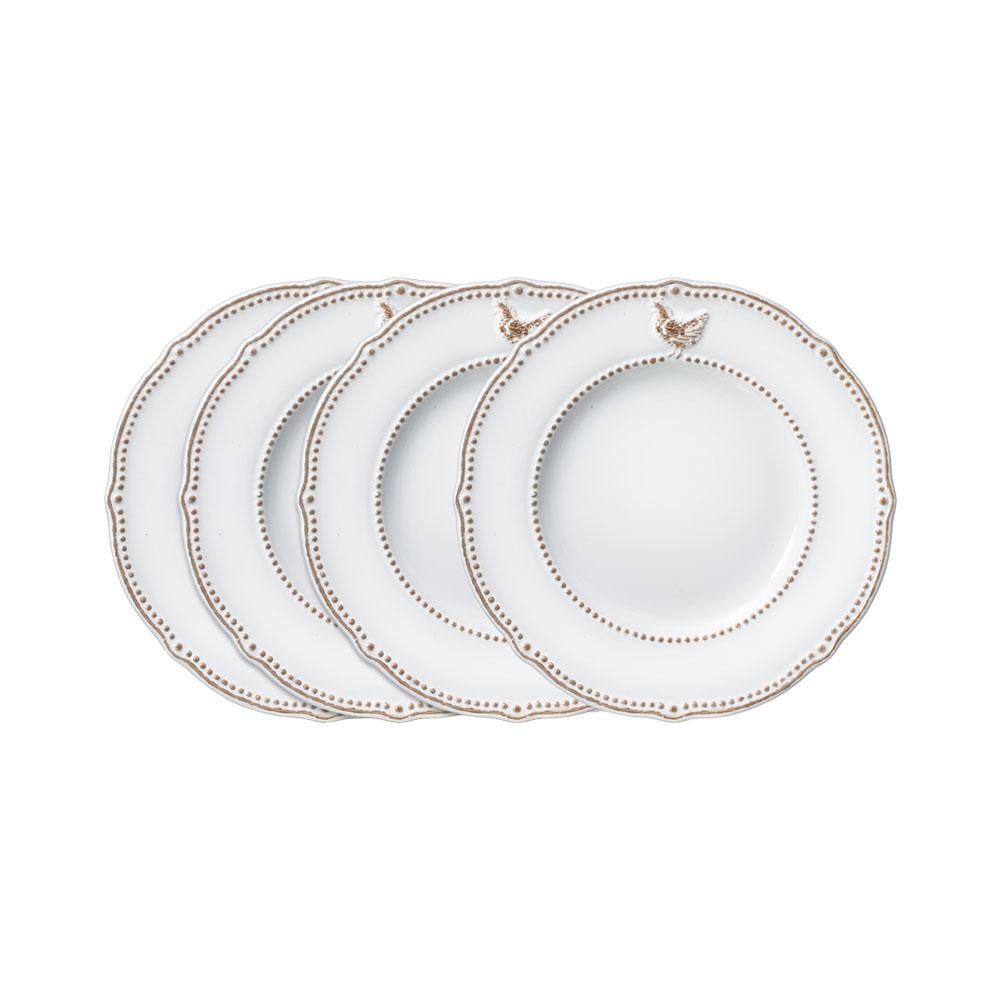 Farmhouse Hen Set of 4 Salad Plates