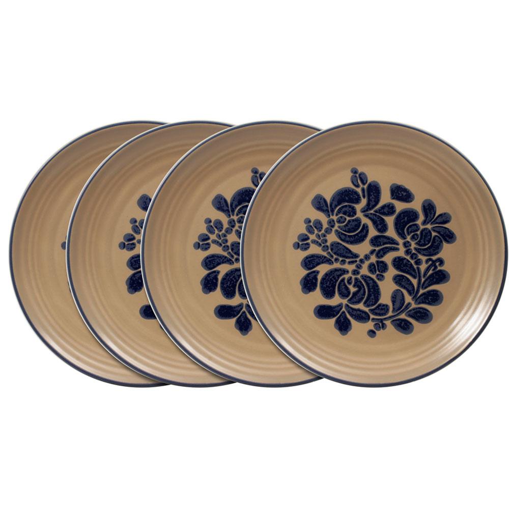 Folk Art® Set of 4 Dinner Plates