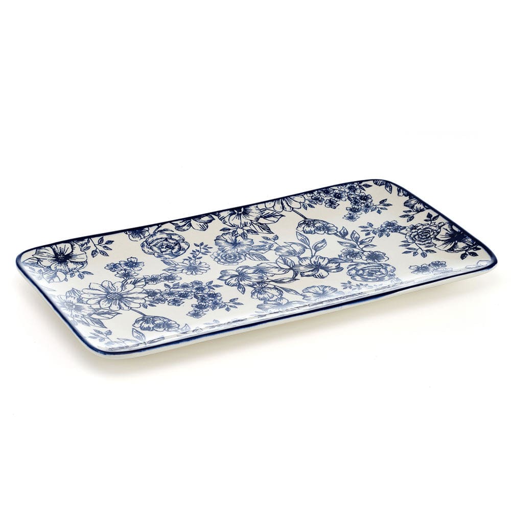 Gabriela Blue Rectangular Platter