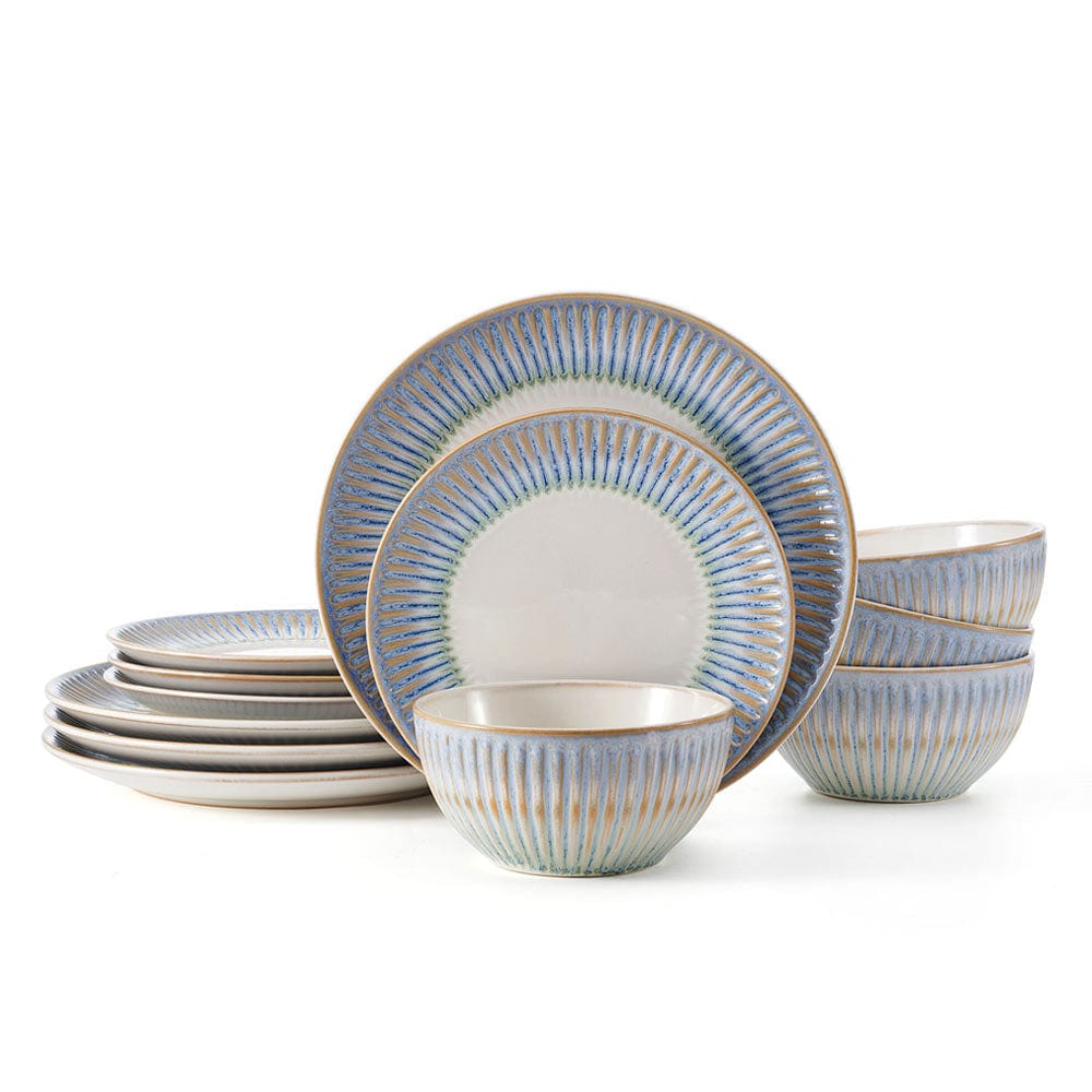 Hensley Blue 12 Piece Dinnerware Set, Service for 4 – Pfaltzgraff