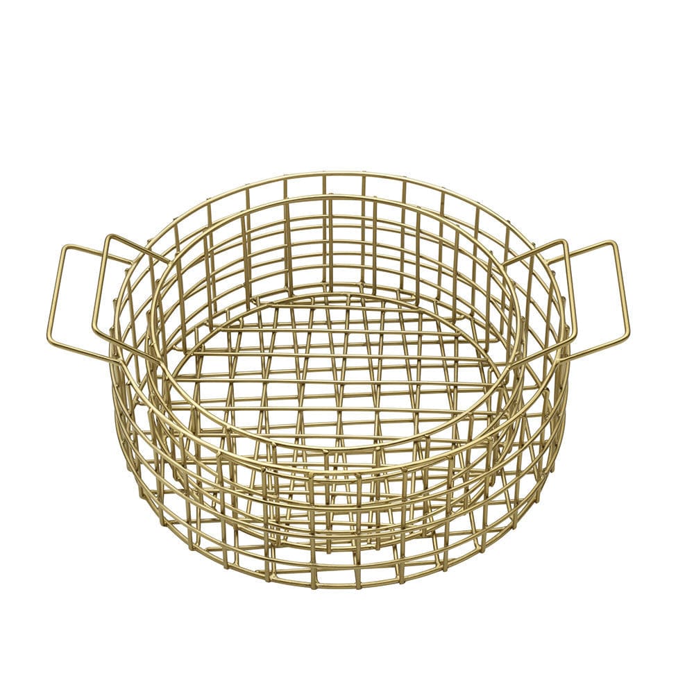 Kendall Set Of 2 Gold Centerpiece Baskets