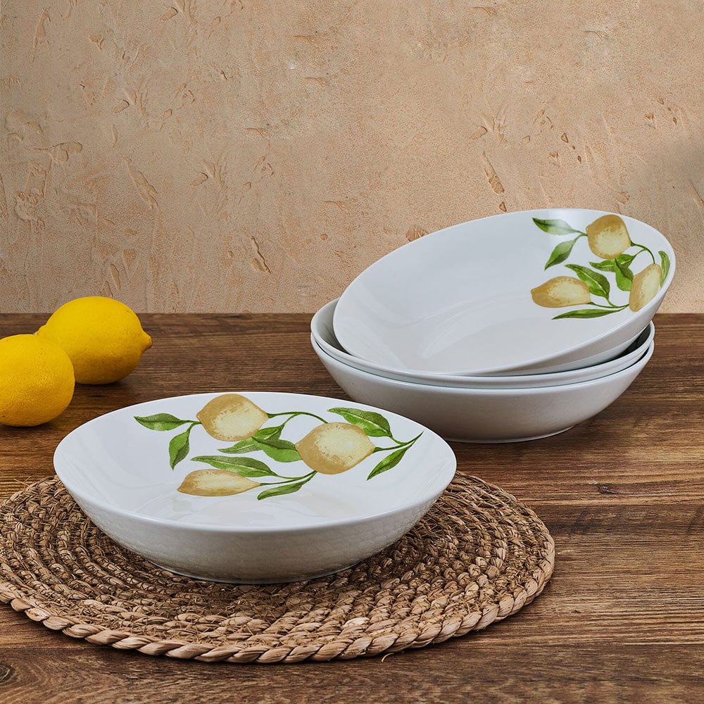 Lemons Set of 4 Pasta Bowls