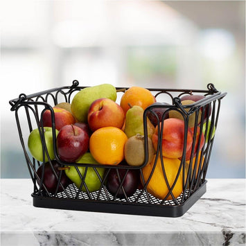 2 Pcs Stackable Fruit Baskets, Hanging Fruit Vegetable Basket