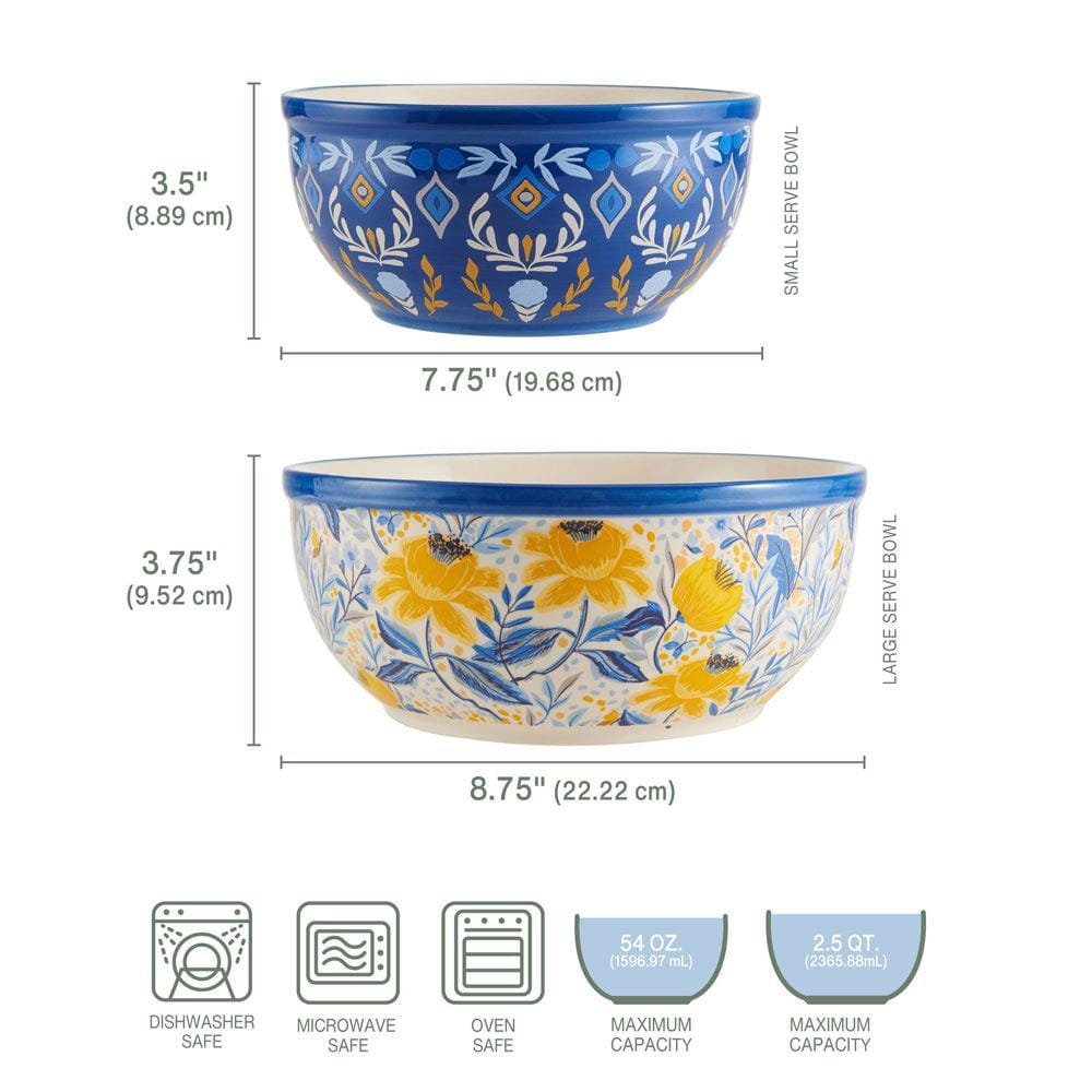 Madeline Set of 2 Serving Bowls