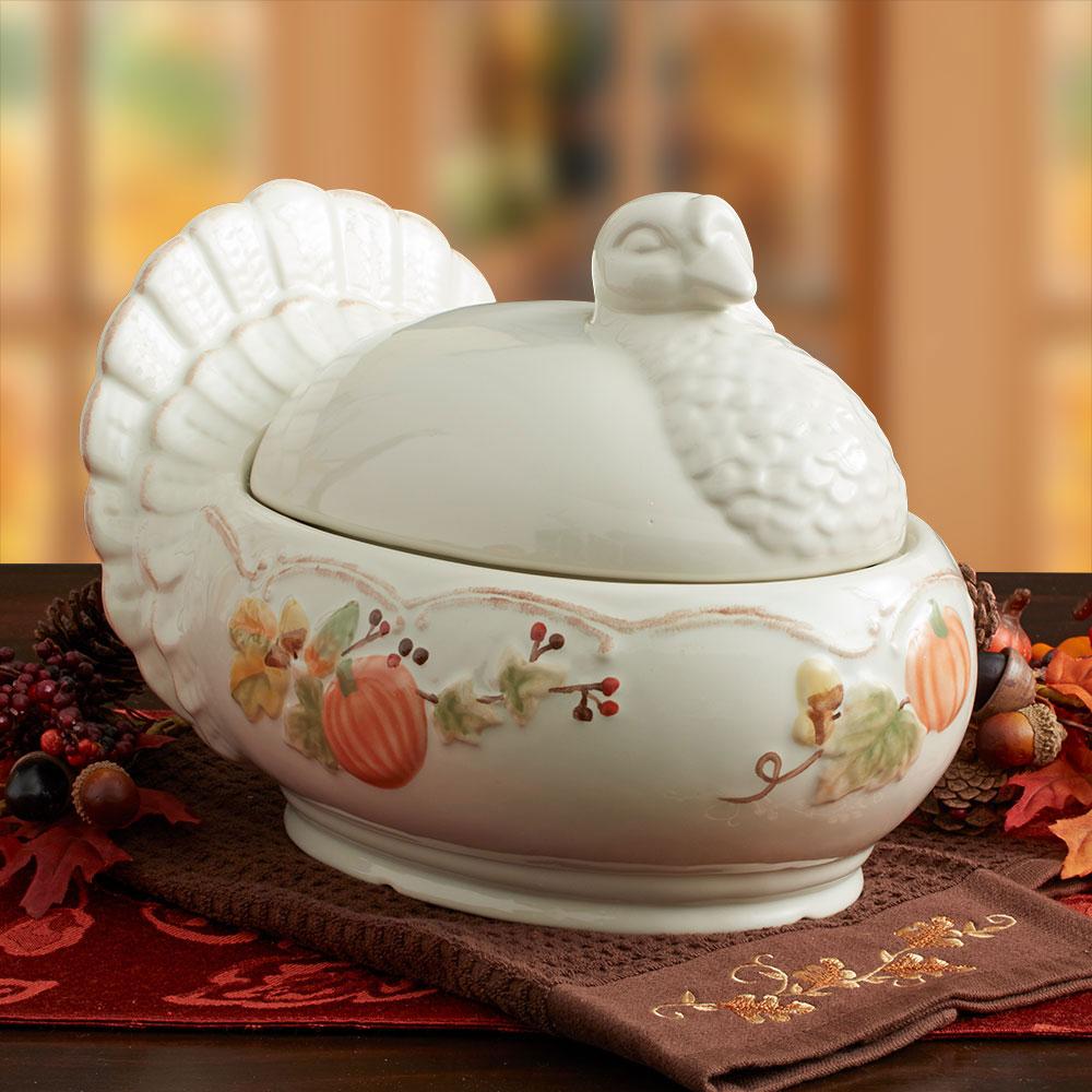 Plymouth Turkey Shaped Covered Serving Dish