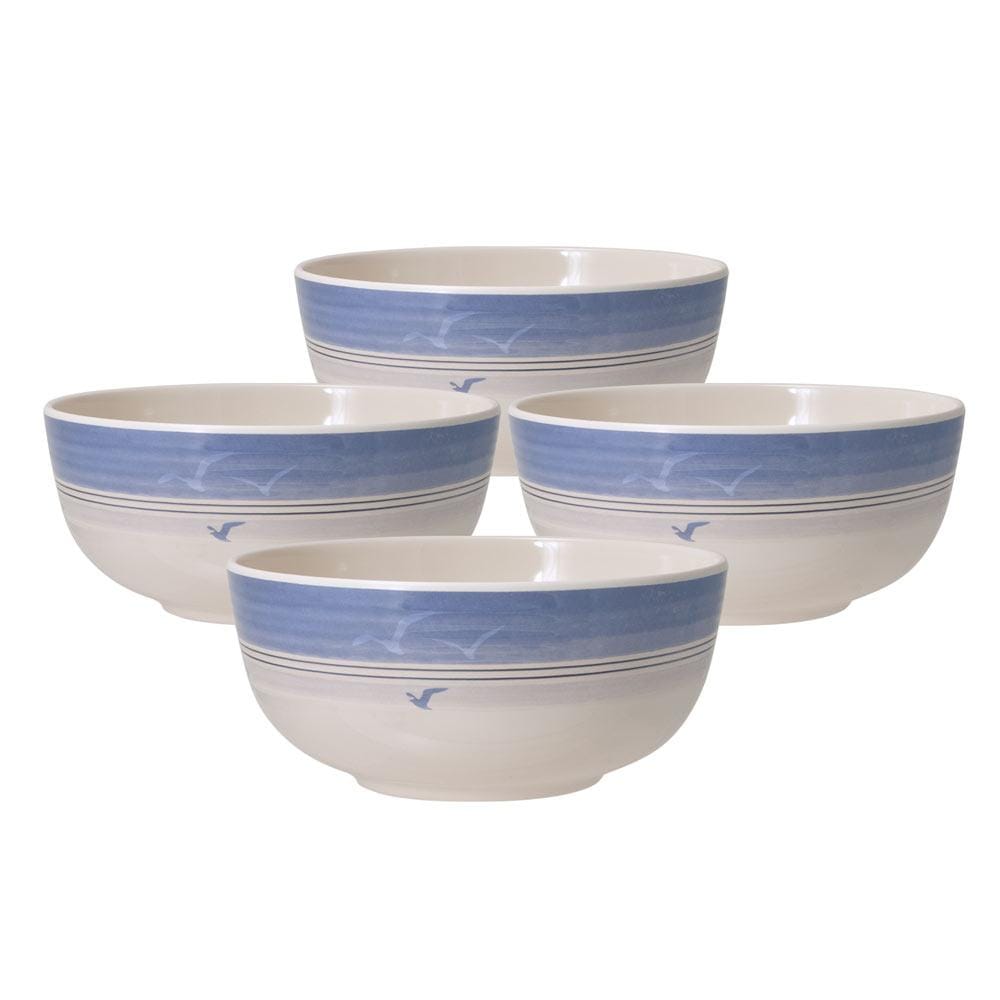 Rio Beach House Set of 4 Outdoor Melamine Cereal Bowls