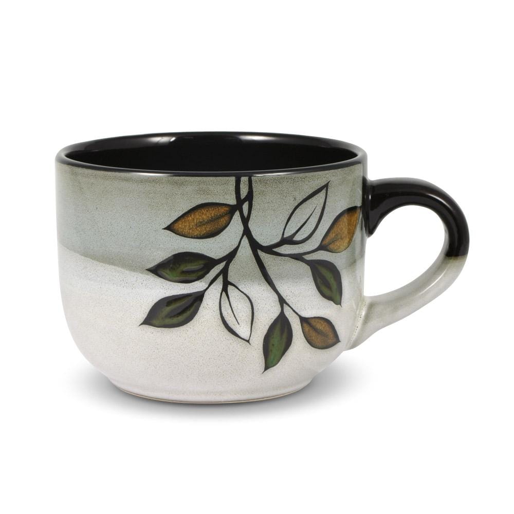 Rustic Leaves Jumbo Soup Mug