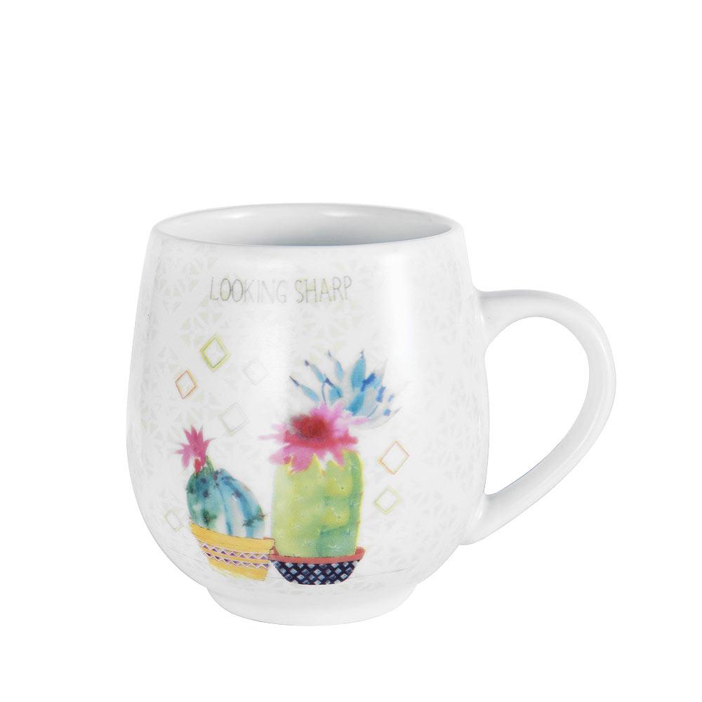 Sentiment Mugs Looking Sharp Succulent Mug