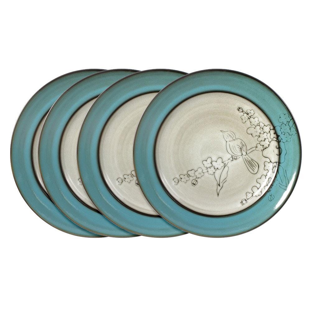 Song Bird Set of 4 Dinner Plates