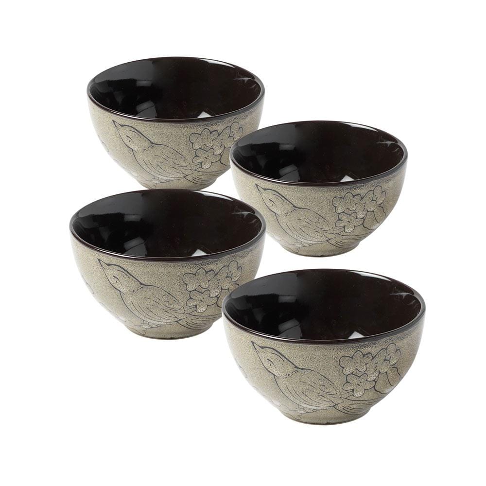 Song Bird Set of 4 Fruit Bowls