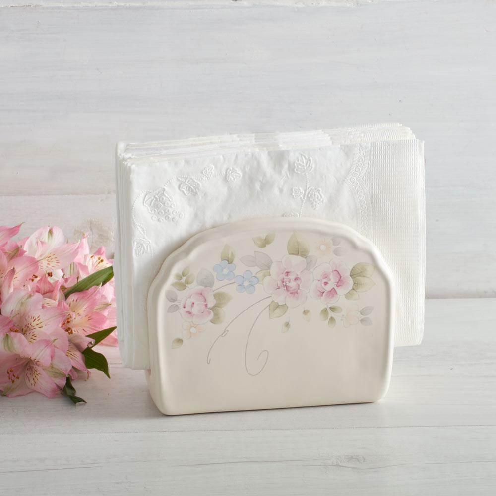 Tea Rose Napkin Holder