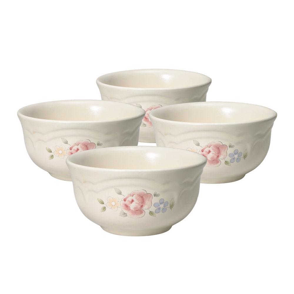 Tea Rose Set of 4 Dessert Bowls