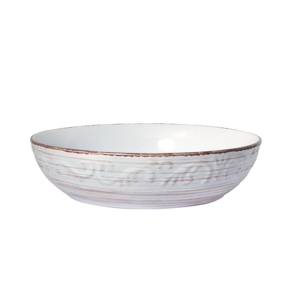 Trellis White Individual Pasta Bowl