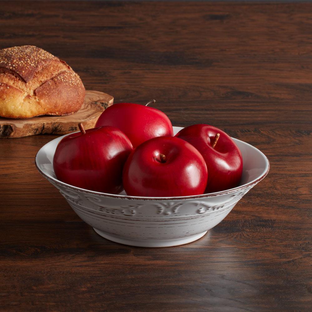 Trellis White Vegetable Bowl