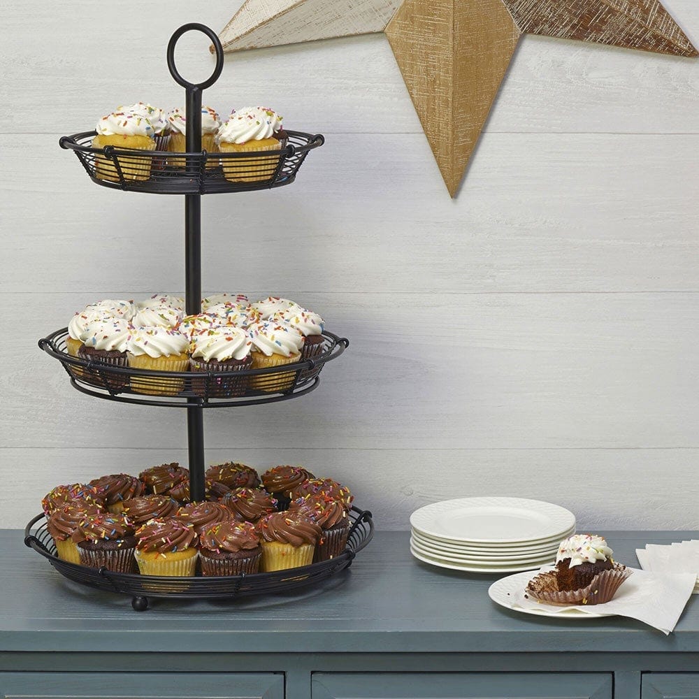 Tulsa Adjustable 3 Tier Serving Stand