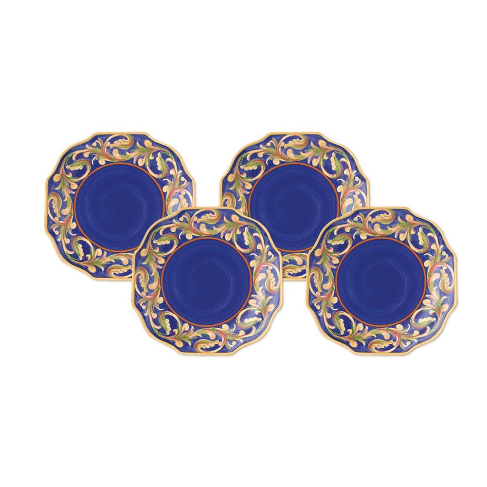 Villa della Luna® Set of 4 Blue Salad Plates