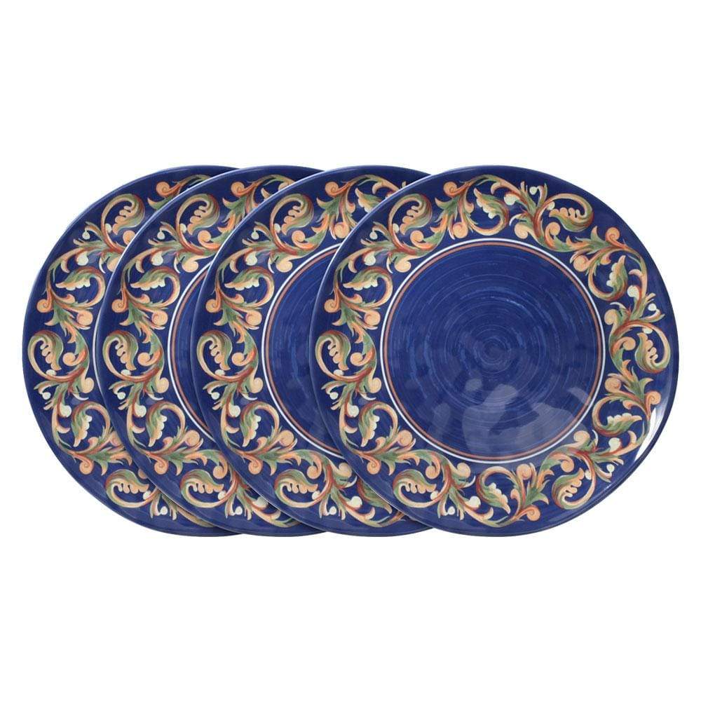 Villa della Luna® Set of 4 Outdoor Melamine Dinner Plates