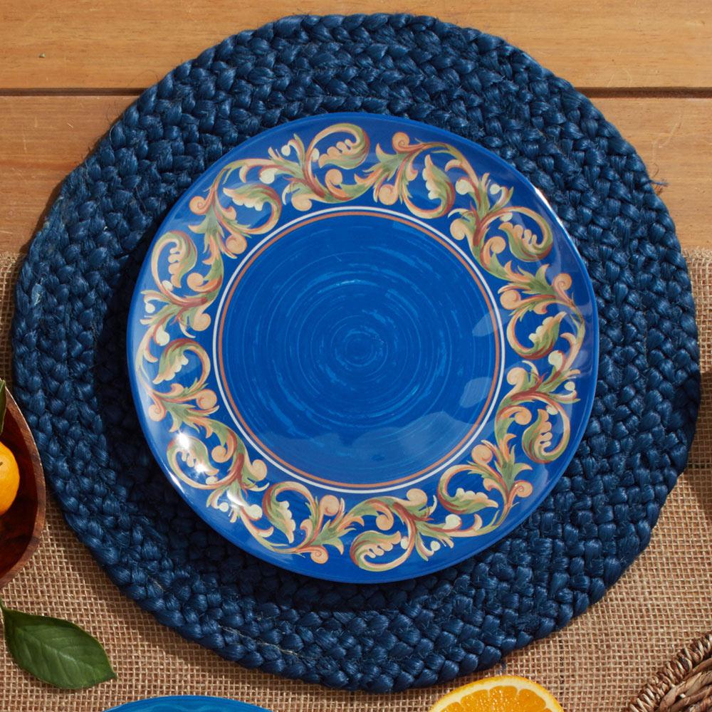 Villa della Luna® Set of 4 Outdoor Melamine Dinner Plates