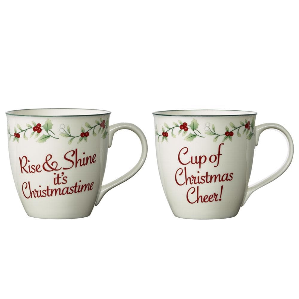 Winterberry® Christmas Cheer Mugs, Set of 2