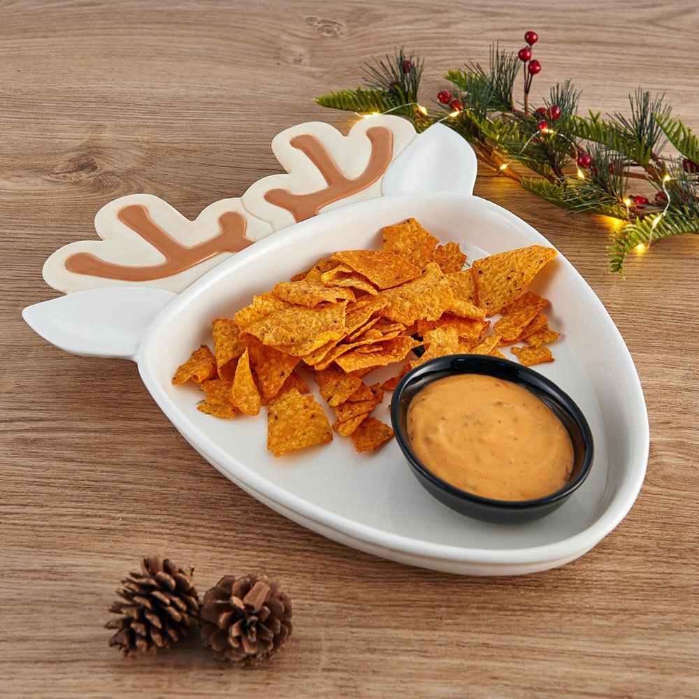 Winterberry® Reindeer Chip and Dip Platter