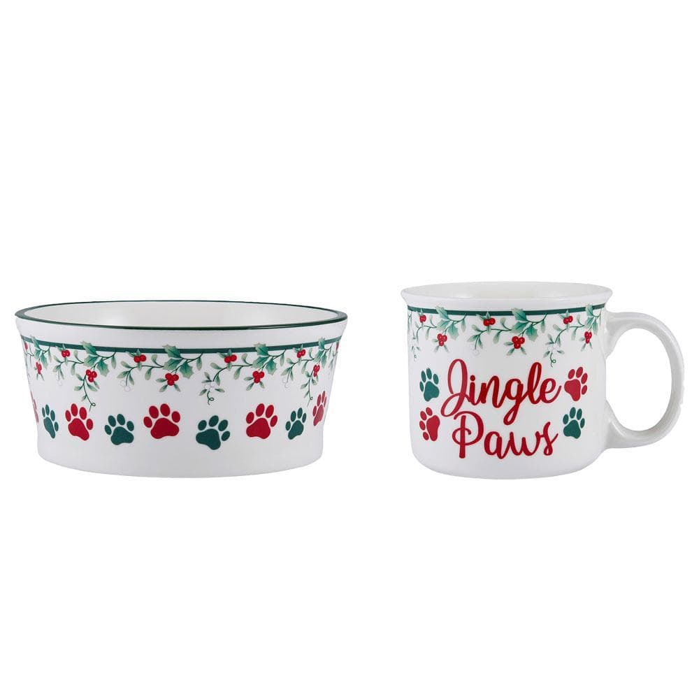 Winterberry® Sentiment Mug and Pet Bowl Set