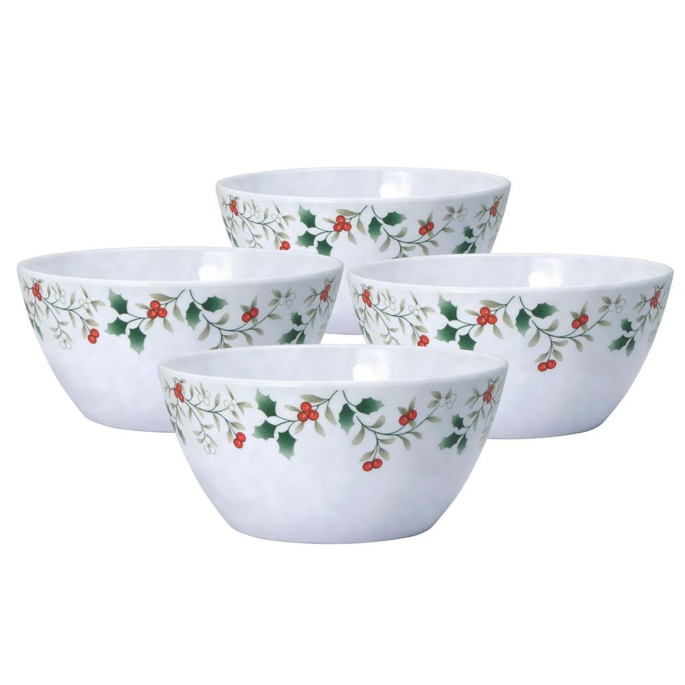 Winterberry® Set of 4 Outdoor Melamine Cereal Bowls